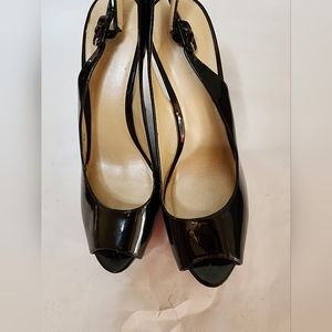 Womens Black Wedge Heel - Size 9